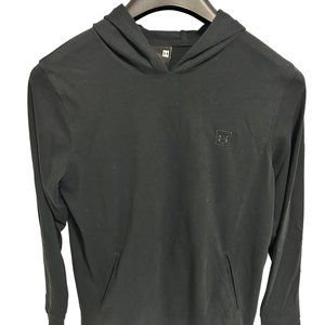 Under Armour Womens Lightweight Hooded Pullover Sweatshirt Size Large Black